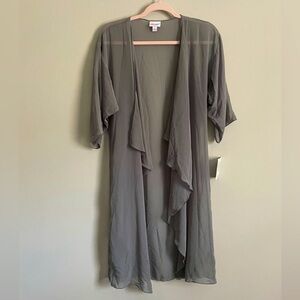 Lularoe Solid Gray Shirley Kimono